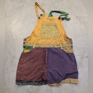 VTG Jayli Hippie Overalls Women's M Colorful Handmade